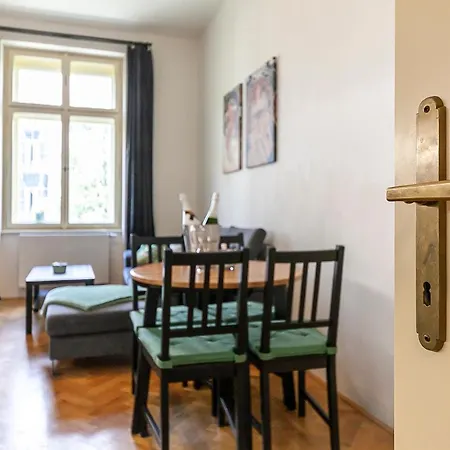 Alfons Mucha Flat / Quiet Street / National Museum Apartment Prague