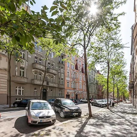 Alfons Mucha Flat / Quiet Street / National Museum Apartment Prague